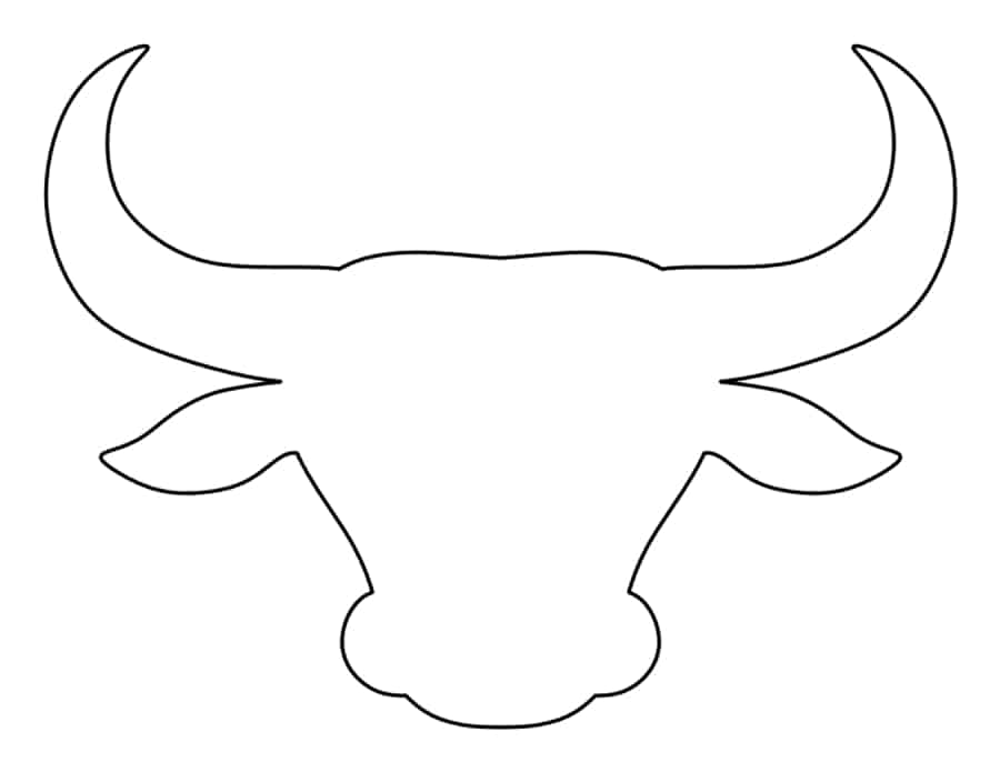 Bull Head Tracing Shape Pdf Free Vectors